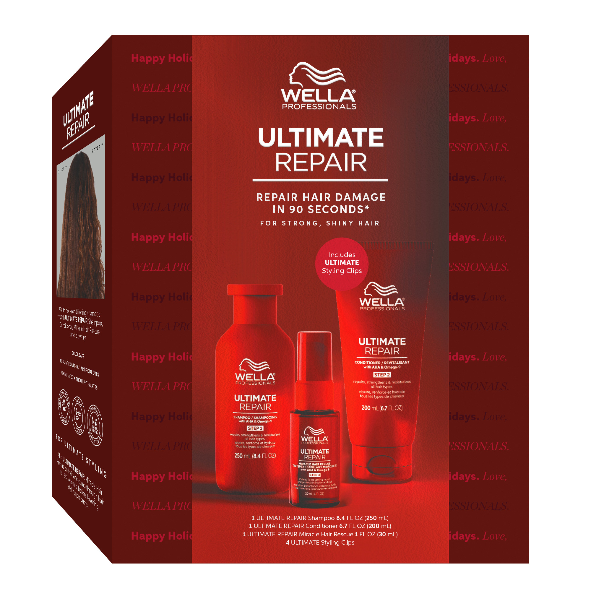 Wella Holiday: Ultimate Repair 3pk W/Hair Rescue & Clips